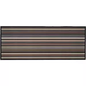 Image of Washamat Kensington Runner Stripes Lead 150X50Cm