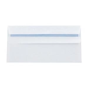 Image of Q-Connect DL Envelopes Wallet Self Seal 120gsm White Pack of 1000