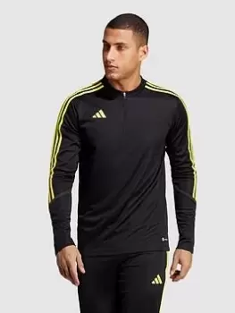 Image of adidas Tiro 23 Training Top - Black/Yellow, Size L, Men