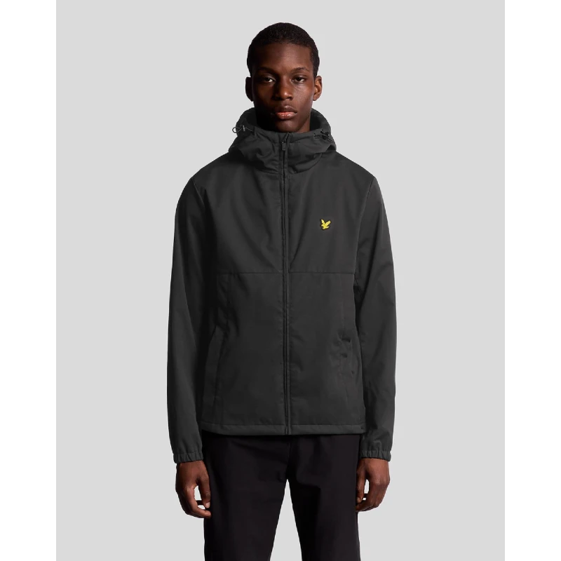 Image of Lyle and Scott Sports Windbreaker Full Zip Up Jacket Black male L