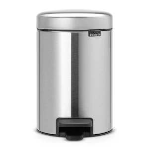 Image of Brabantia 3 Litre New Icon Pedal Bin - Matt Steel