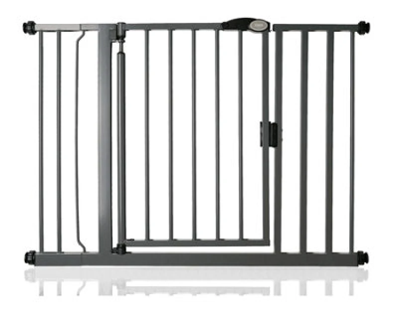 Image of Safetots Pressure Fit Self Closing Stair Gate, 103.8Cm - 110.8Cm, Slate Grey, Auto Closing Baby Gate, Safety Barrier
