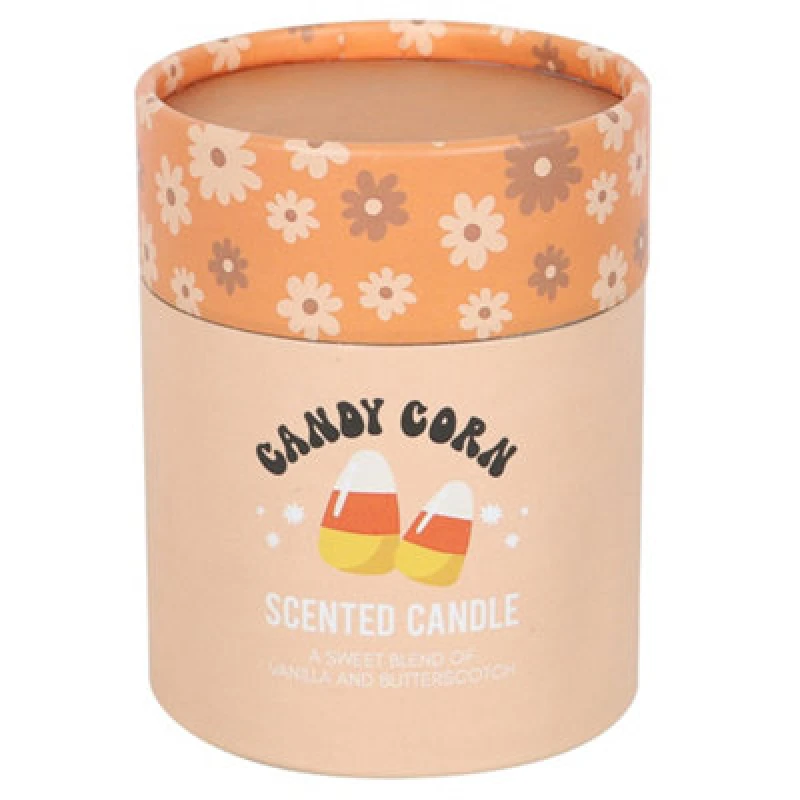Image of Something Different Something Different Candy Corn Vanilla & Butterscotch Scented Candle in Orange Orange One Size Unisex 5063806045090