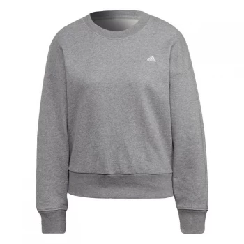 Image of adidas Sportswear Seasonals Stadium Sweatshirt Wom - Medium Grey Heather