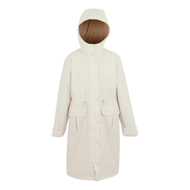 Image of Womens waterproof hooded coat Regatta Yannta Blanc Female 38