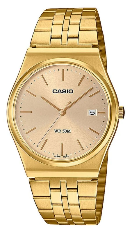 Image of Casio Vintage MTP-B145G-9AVEF Gold Plated Bracelet Watch - W17501