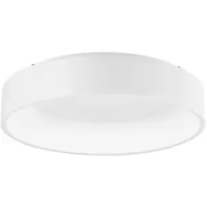 Image of Netlighting Merano Banff 60cm Integrated LED Semi Flush Light Matt White Alumini