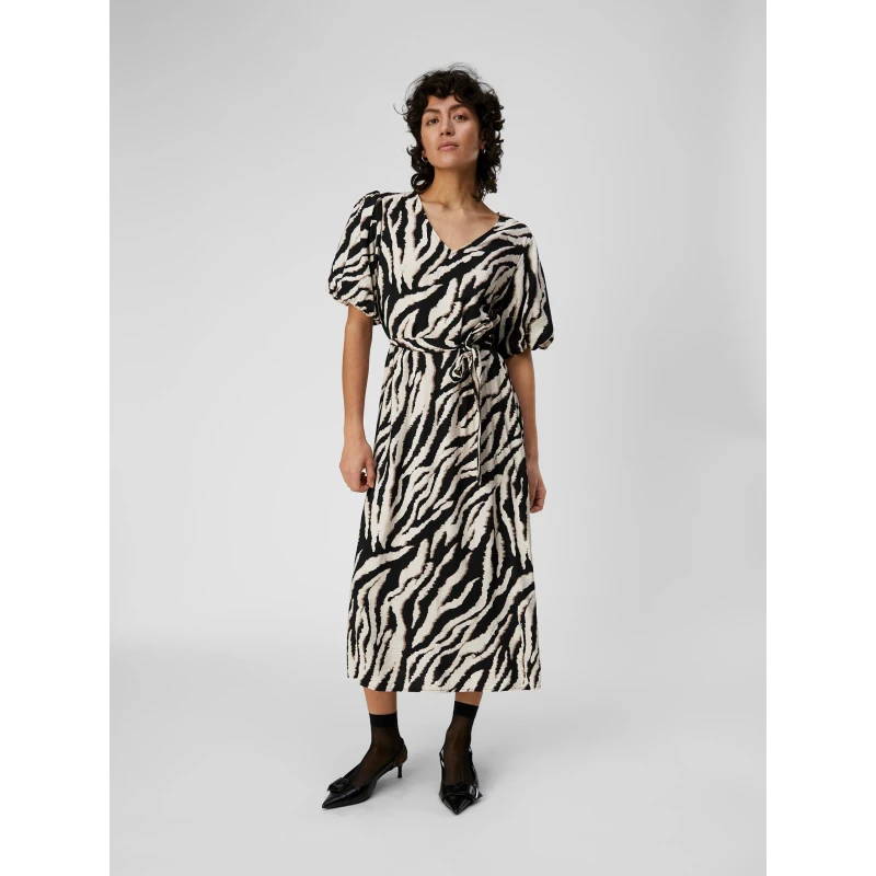 Image of Object Jacira Midi Dress - Multi Multi 8