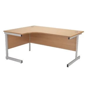Image of Jemini Beech 1800mm Left Hand Radial Cantilever Desk KF838051