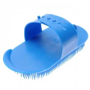 Image of Shires Plastic Curry Comb - Blue