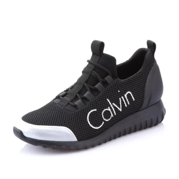 Image of Calvin Klein Jeans Reika Womens Trainers - Black