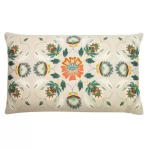 Image of Folk Floral Cushion Multicolour