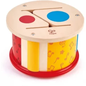 Image of Hape Double-Sided Hand Drum Activity Toy