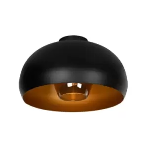 Image of Sharan Retro Flush Ceiling Light - Ø38cm - 1xE27 - Black