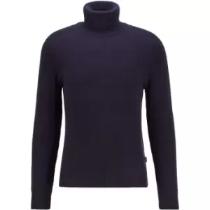 Image of Boss Manuello Knit Jumper - Blue