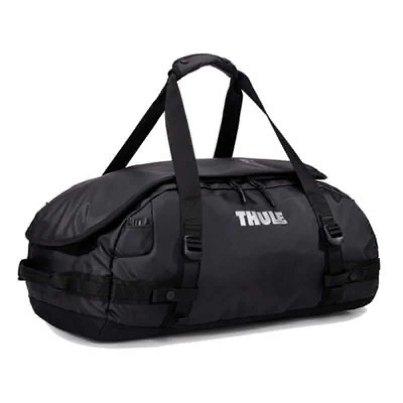 Image of Thule Chasm 40L Duffel Bag Black Travel Gym Luggage Backpack Recycled