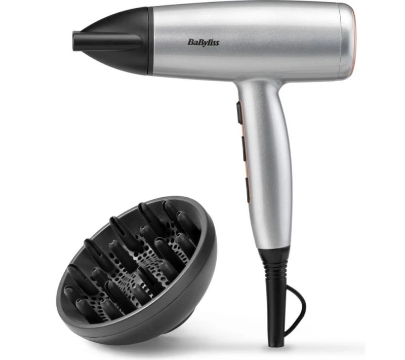 Image of Babyliss Cosmos D580DU Hair Dryer - Silver/Grey 3030053005803