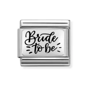 Image of Nomination Classic Silver Bride to Be Charm