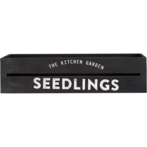 Image of Premier Housewares Garden Pots Black Planters With Wording Outdoor Herb Planters Appealing Planters And Troughs Outdoor Planters 45 x 15 x 11