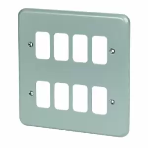 Image of Mk Grey 8 Gang Blanking Plate