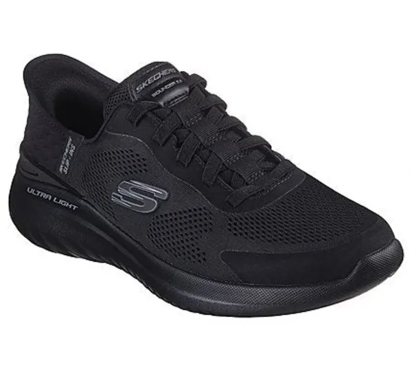 Image of Skechers Navy Slip-Ins Bounder 2.0 Emerged Trainers Navy Male 12 223431UK