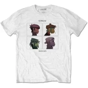 Image of Gorillaz - Demon Days Unisex XX-Large T-Shirt - White