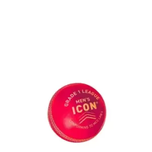 Image of Gunn And Moore and Moore Icon Grade 1 Cricket Ball - Red