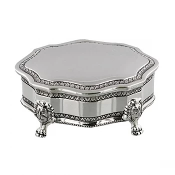 Image of Sophia Silverplated Scalloped Edge Trinket Box - Art Deco