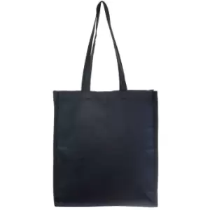 Image of United Bag Store Cotton Long Handle Tote Bag (One Size) (Black) - Black