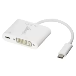 Image of Lindy USB Type C to DVI Converter with Power Delivery