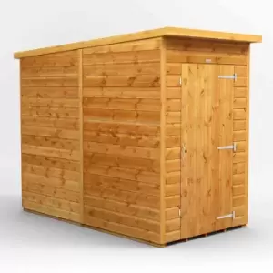 Image of Power 4' x 8' Pent Windowless Garden Shed