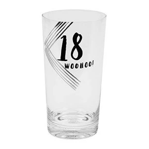 Image of Luxe Gunmetal Beer Glass - 18th Birthday