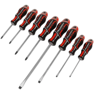 Image of Sealey 8 Piece Gripmax Mixed Screwdriver Set