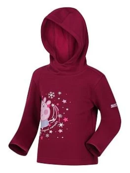 Image of Regatta Kid's Peppa Pig Graphic Hoodie - Raspberry, Raspberry, Size 12-18 Months, Women