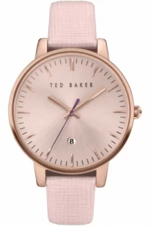 Image of Ted Baker Ladies Kate Saffiano Leather Strap Watch TE10030737