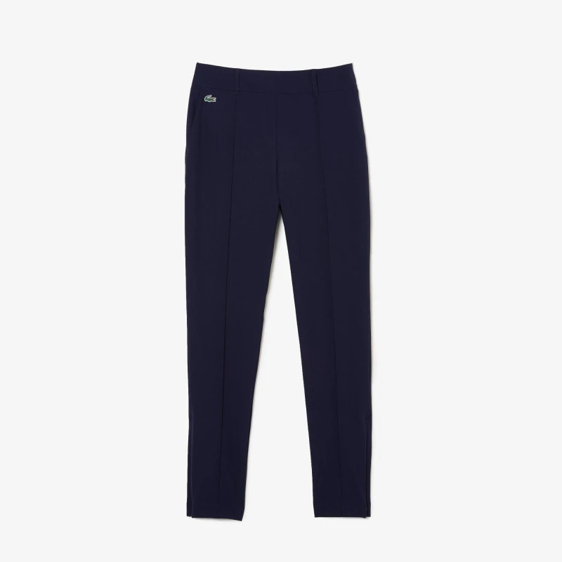Image of Lacoste Womens Straight Leg Trousers Navy Blue female 6 (34)