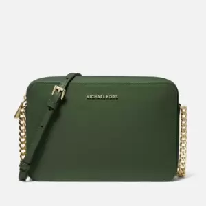 Image of Michael Kors Jet Set East West Leather Crossbody Bag