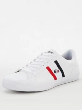 Image of Lacoste Lerond Leather Trainers - White