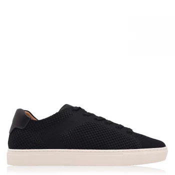 Image of Reiss Reiss Brackley Flyknit Trainers - Navy/White