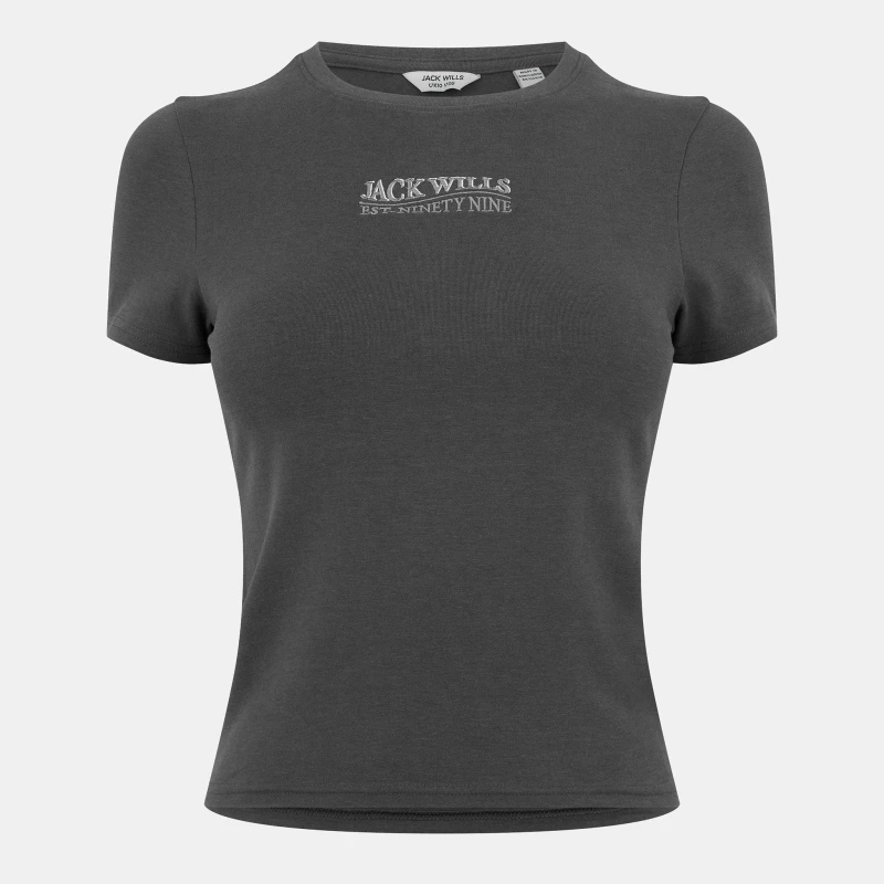 Image of Jack Wills Graphic Baby T-Shirt - Grey Grey 6