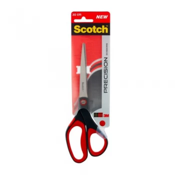 Image of Scotch 1448 Precision Scissors 200mm Stainless Steel Blades Ambidextrous Comfort Handles