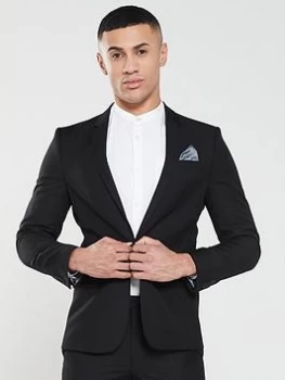 Image of River Island Edward Skinny Jacket Black Size 40 Men