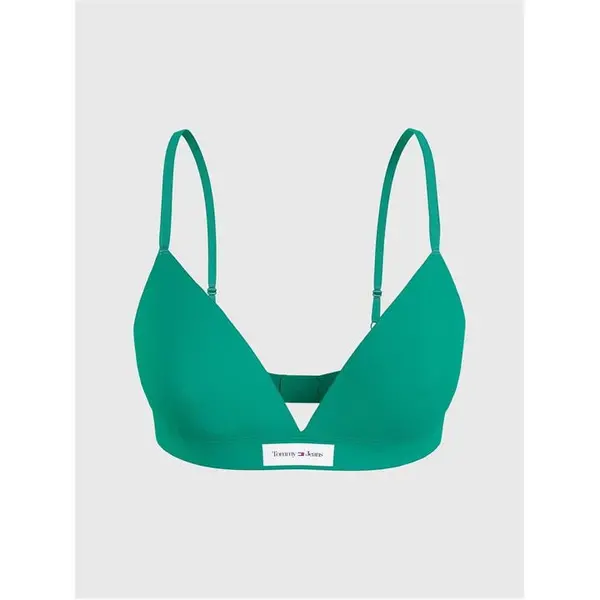 Image of Tommy Hilfiger Triangle Bralette - Green 8
