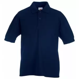 Image of Fruit Of The Loom Childrens/Kids Unisex 65/35 Pique Polo Shirt (3-4) (Deep Navy)