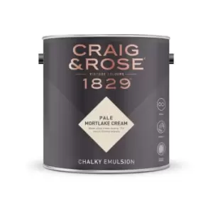 Image of Craig & Rose Chalky Emulsion Pale Mortlake Cream - 5L