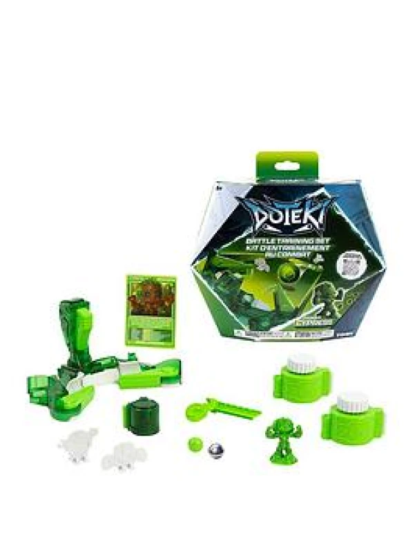Image of Doteki Battle Set Organika Multiplayer Action Game for Kids with High-Speed Battle Controller 4 Elemental Factions Collectable Champions Health Ke