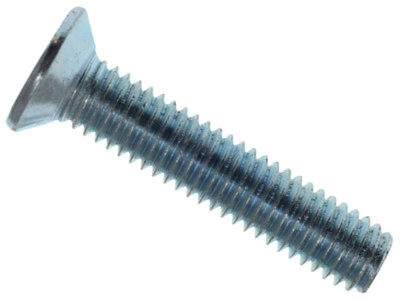 Image of Metalmate Memmscsk0630 Machine Screw Pozi Compatible Csk Zp M6 X 30mm Box 25 Memmscsk0630