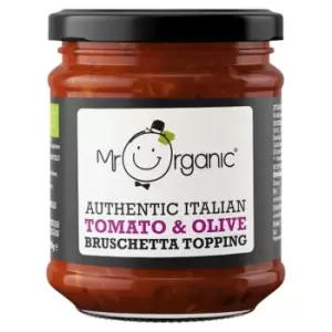 Image of Mr Organic Authentic Italian Tomato & Olive Bruschetta Topping, 200g