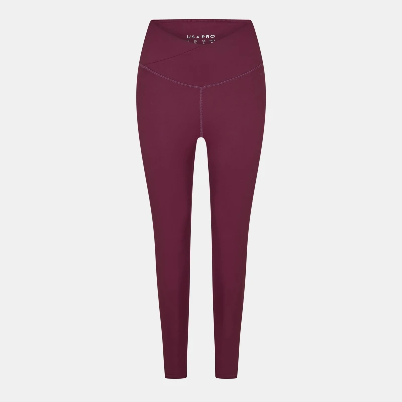 Image of USA Pro Wrap Legging Womens Dark Cherry female 8 (36)