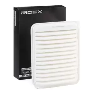 Image of RIDEX Air filter PEUGEOT,CITROEN,MITSUBISHI 8A0441 1609907380,1500A513,MR968274 Engine air filter,Engine filter 1609907380,1609926980